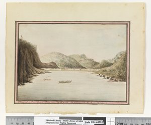 Opp. p. 39. `View of a Fortified Bay on the E side the entrance of Rio Janeiro