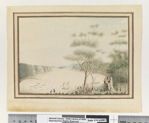 Opp. p. 90. `View in Broken Bay New South Wales. March 1788