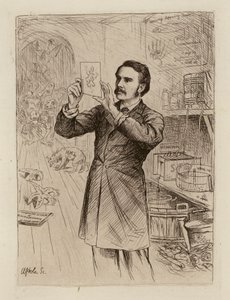 James Cossar Ewart，自然历史教授（雕刻） 作者 威廉·布拉西 (后) 霍尔