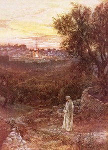 耶稣在橄榄山上 作者 William Brassey Hole