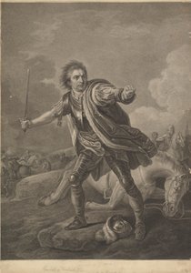 大卫·加里克 (David Garrick) 在德鲁里巷剧院表演中饰演理查三世，1759 年