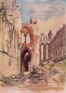 惠特比修道院的内部，c1915 作者 威廉·卡洛
