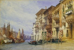威尼斯大运河入口附近的宫殿，1898年 作者 威廉·卡洛