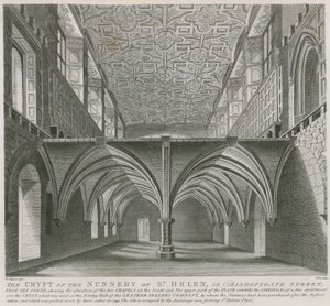 伦敦Bishopsgate街的圣海伦女修道院的地下室 作者 威廉·卡彭