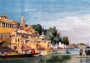 印度恒河上的Cawnpore，1857年。