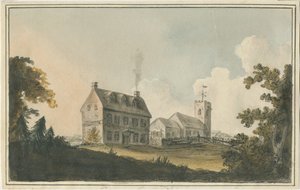 Edingale教堂：水彩画，nd [c 1790] 作者 威廉·卡特