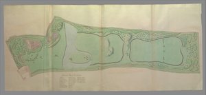 邱园的总体规划，1763年。