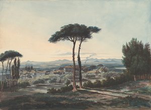 弗拉斯卡蒂，靠近罗马，1819年。 作者 威廉·科温