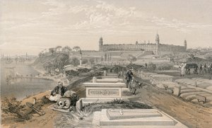 Scutari的医院和cemetry 作者 威廉·克里米亚·辛普森