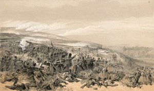 卫兵的第二次冲锋，当他们在Inkermann的战斗中重新夺回两个枪支电池时 作者 威廉·克里米亚·辛普森