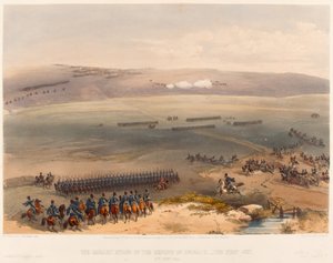 布尔加纳克高地的骑兵事件-第一枪。 1854年9月19日？，1855年 作者 威廉·克里米亚·辛普森