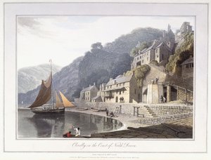 Clovelly，在北德文郡海岸 作者 威廉·丹尼尔