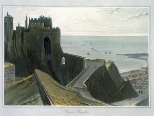 多佛尔城堡》，肯特郡，1823年 作者 威廉·丹尼尔