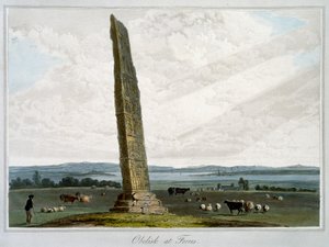 福雷斯的方尖碑》，苏格兰摩雷，1821年 作者 威廉·丹尼尔