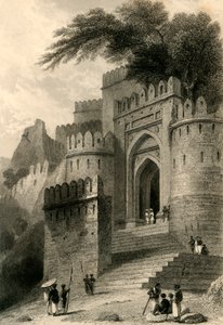 1835年，罗塔斯古尔的库尔努赫塔门。 作者 威廉·丹尼尔