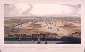 西印度码头，波普拉尔，伦敦，1802年