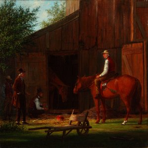 病马 1869 年（布面油画） 作者 威廉·戴维斯