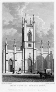 新教堂，萨默斯镇，卡姆登，伦敦，1827年。