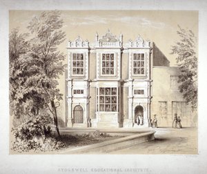 斯托克韦尔教育学院，斯托克韦尔，兰贝斯，伦敦，约1860年 作者 威廉·迪克斯