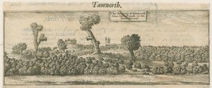 塔姆沃思（Tamworth）-全景图：铜版画，nd [17th cent]