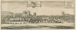塔姆沃思（Tamworth）-全景图：版画，nd [17th cent]