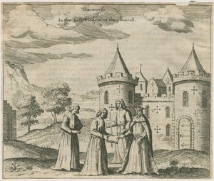 塔姆沃思城堡-窗户玻璃：雕刻，nd [？17th cent]（印刷）