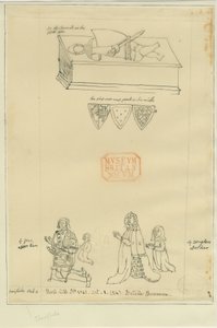 塔姆沃思教堂--坟墓：墨水描摹，nd [?17世纪](绘图)