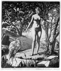 小溪》，1930年。 作者 威廉·EC·摩根