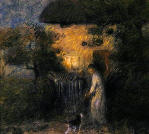 流浪猫》，约1890年（纸上粉彩画） 作者 威廉·爱德华·斯托特