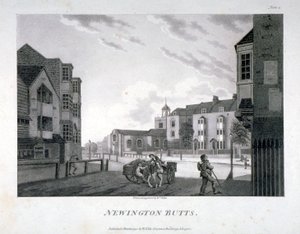 伦敦南华克的纽宁顿巴特，1792年。                                    