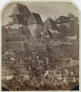 马达加斯加Antsahatsiroa的景观，1862-65。