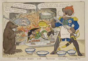 威廉·埃尔姆斯 (William Elmes) 的“法式甜点波兰饮食”，1812 年 12 月 8 日出版