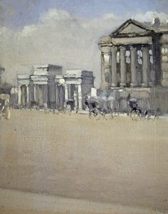 海德公园角，约1892年（布面油画） 作者 威廉·伊夫林·奥斯本