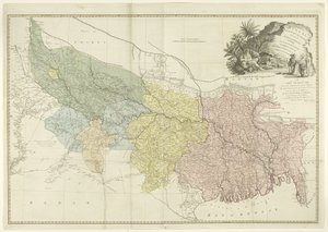恒河流域地图 作者 威廉·法登