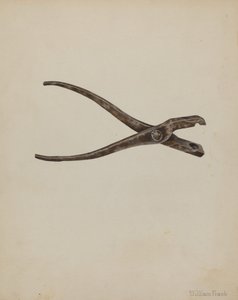 子弹模具，约1940年。 作者 威廉·弗兰克
