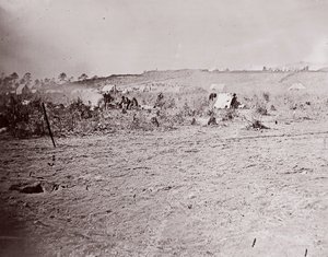 布拉迪堡的远景，约1865年。