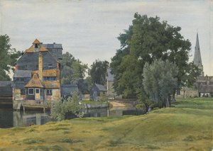 霍顿·米尔（Houghton Mill），靠近圣艾夫斯，亨廷登郡，1889年 作者 威廉·弗雷泽花园