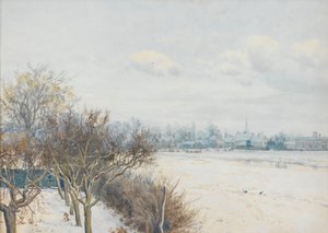1891年在乌斯山谷的冬天 作者 威廉·弗雷泽花园