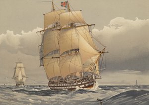 一艘74炮的船，大约1794年