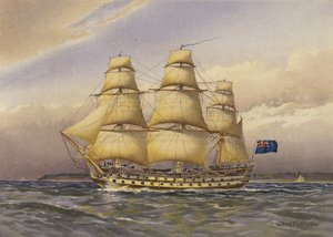 战船，大约1760年