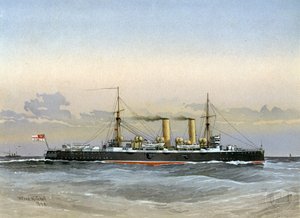 HMS布伦海姆，皇家海军1级巡洋舰，1892年 作者 威廉·弗雷德里克·米切尔