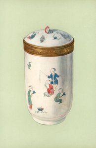 Toilette-pot, Chantilly, with Japanese Design (colour litho) 作者 威廉·吉布