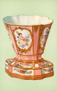 Vase, Sevres, rose Pompadour (colour litho) 作者 威廉·吉布