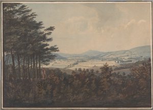 山谷和山脉景观