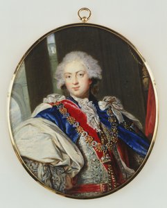 弗雷德里克（HRF Frederick），约克公爵，四分之三长，面部正装，穿着吊袜带礼 作者 William Grimaldi