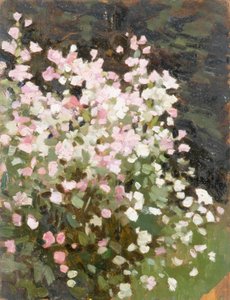 粉红色的花》，约 1930 年（布面油画）