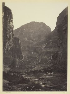 科罗拉多河的卡纳布冲沟，向南看，1872年。
