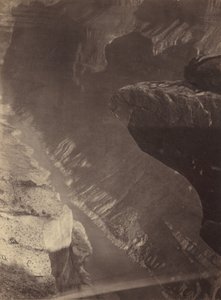 向南看大峡谷，科罗拉多河，Sheavwitz Crossing，1872年。
