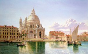 威尼斯圣玛丽亚德拉萨鲁特风景（布面油画） 作者 威廉·H·伯内特
