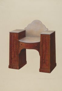 梳妆台，约1939年。 作者 威廉·H·爱德华兹